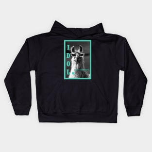 Llama idol slay everyday - biscay green Kids Hoodie